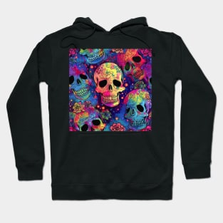 Floral skulls Hoodie